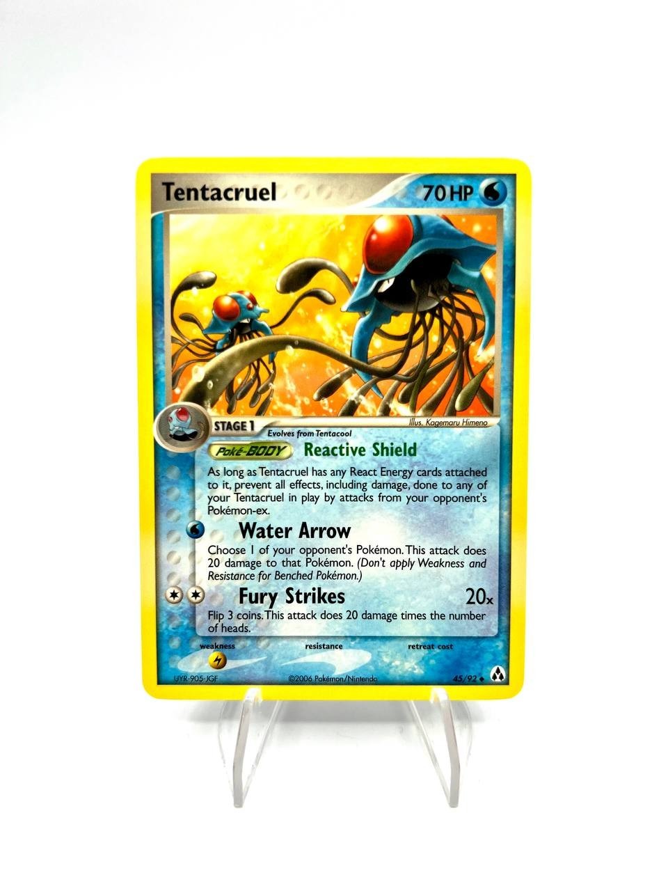 Carta pokemon Tentacruel 45/92 set Legend Maker No holo Inglese Excellent