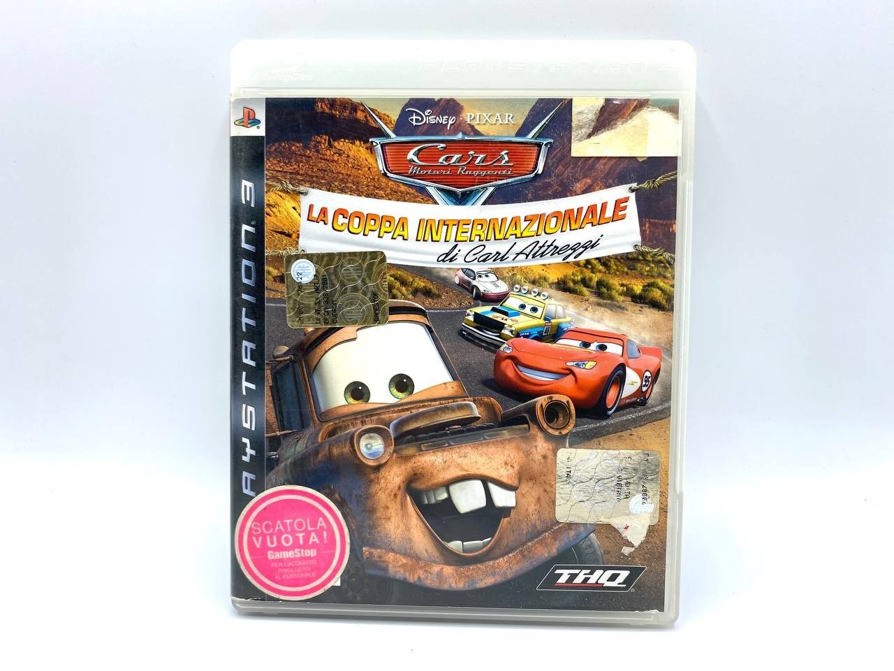 DISNEY CARS LA COPPA INTERNAZIONALE DI CARL ATTREZZI PS3 COMPLETO PAL ITALIANO