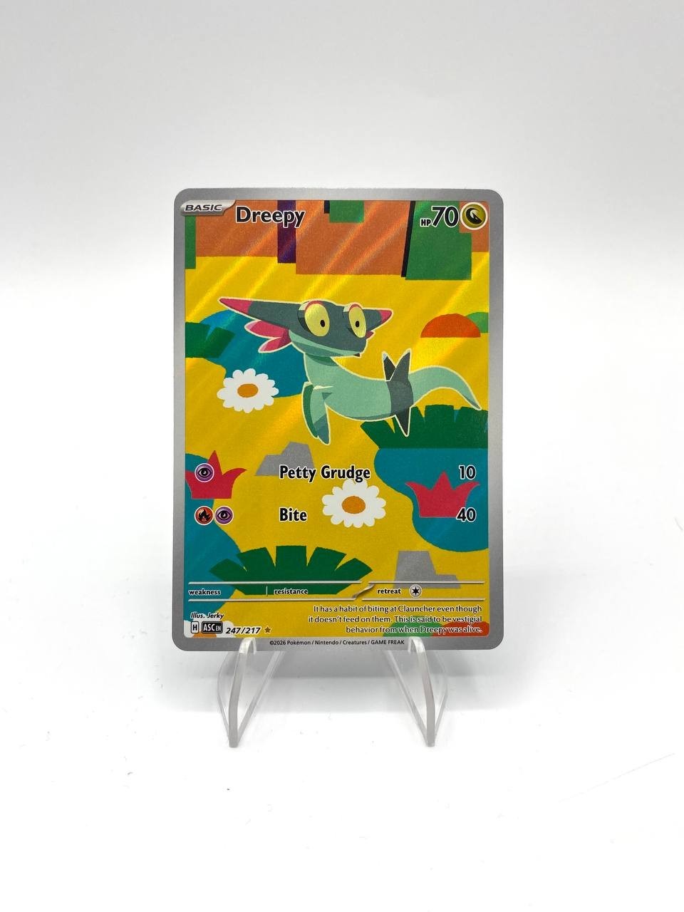 Carta pokemon DREEPY 247/217 ASC set Ascesa Eroica ITALIANO NEAR MINT Holo