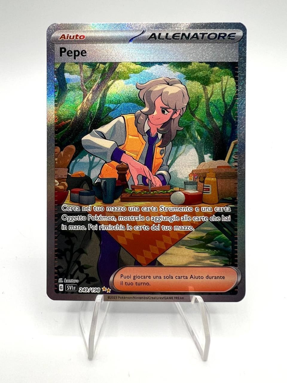 Carta pokemon PEPE 249/198 SVI Italiano ALTERNATIVE set SCARLATTO E VIOLETTO NM