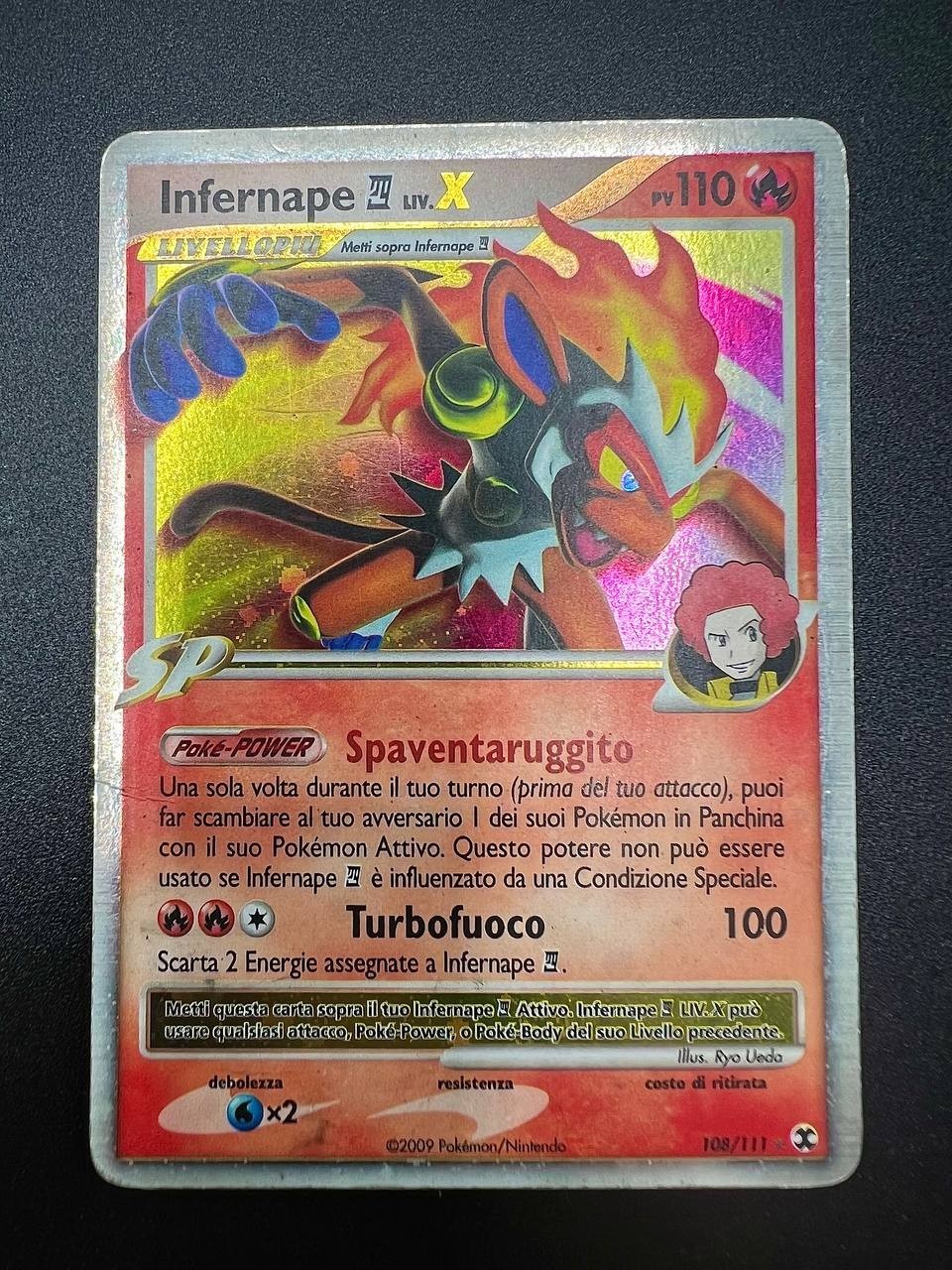 Pokemon Infernape LIV X 108/111 set Diamante e perla Italiano Holo light Played