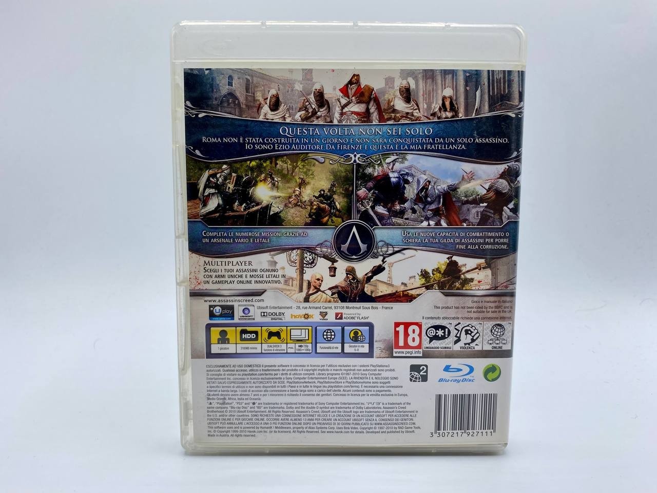 ASSASSIN'S CREED BROTHERHOOD gioco COMPLETO ITALIANO Sony Playstation 3