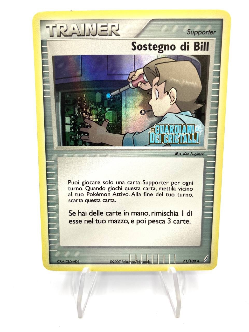 Carta pokemon sostegno di bill 71/100 set Guardiani dei cristalli ITA Excellent
