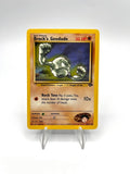 carta pokemon Brock's Geodude 68/132 set Gym Challenge Excellent Vintage No holo