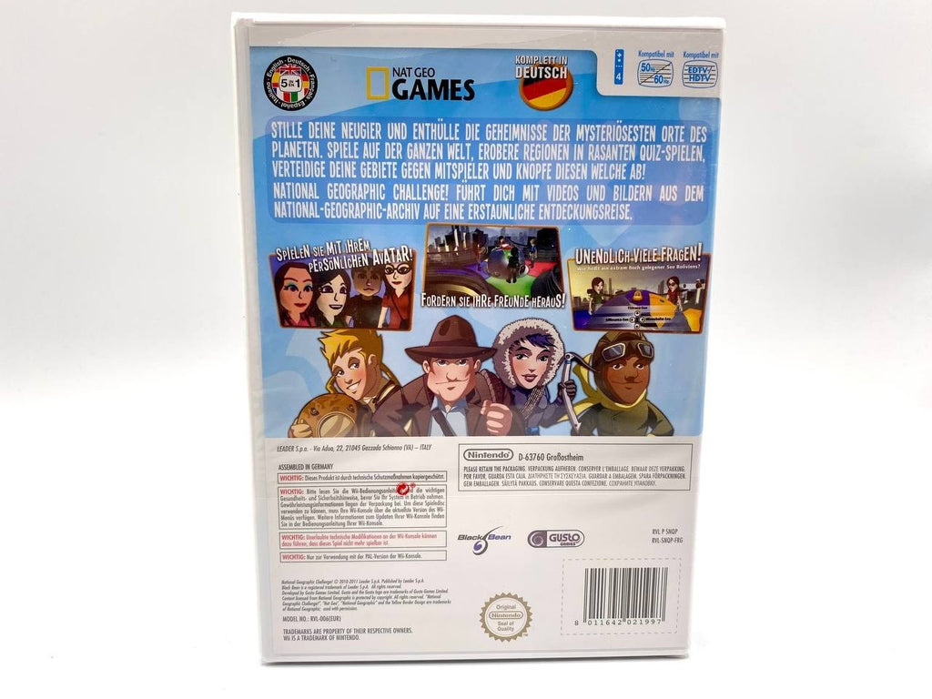 NATIONAL GEOGRAPHIC CHALLENGE Tedesco PAL Nuovo SEALED DEUTSCH NINTENDO WII