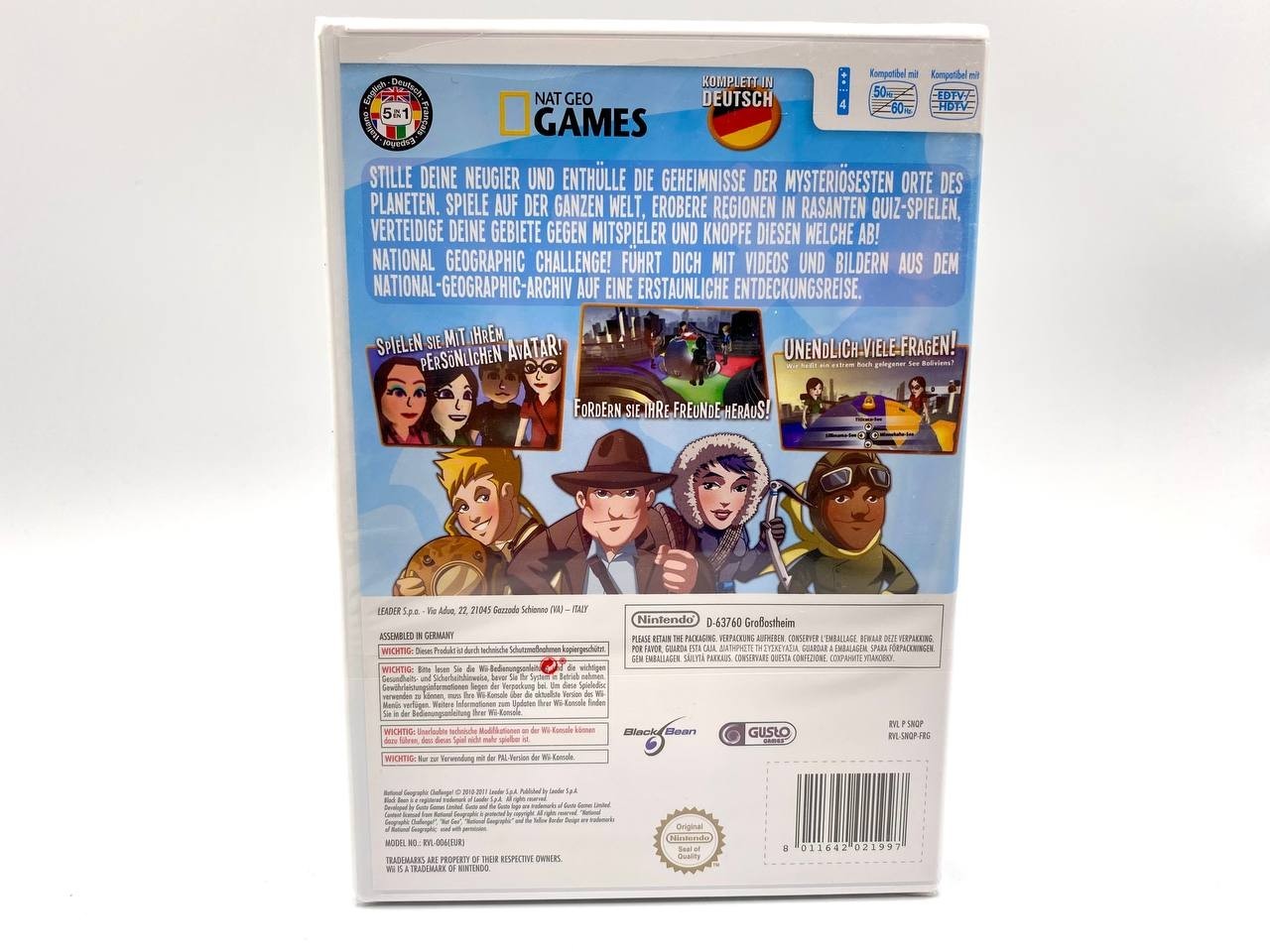 NATIONAL GEOGRAPHIC CHALLENGE Tedesco PAL Nuovo SEALED DEUTSCH NINTENDO WII
