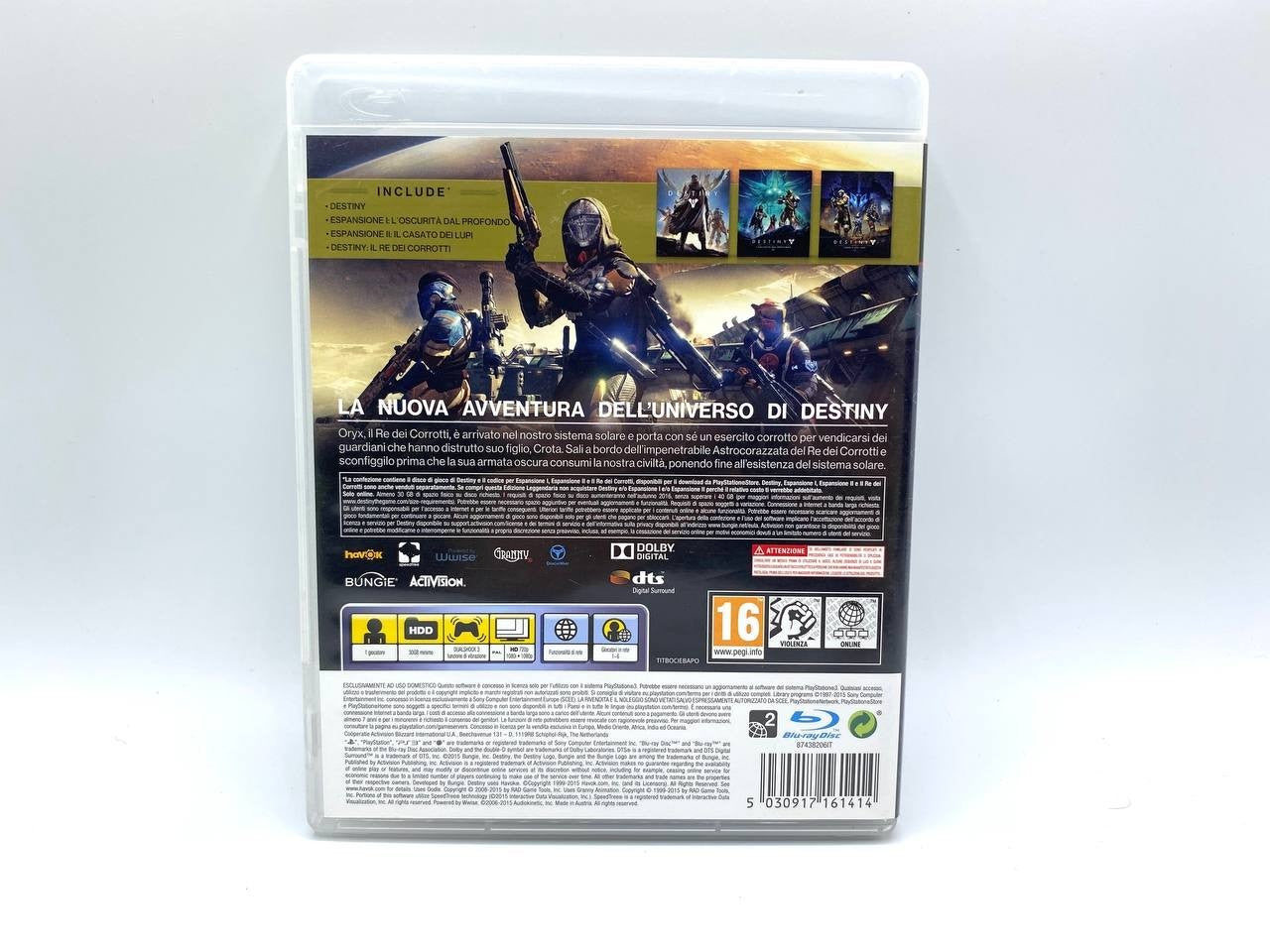 Destiny Il Re Dei Corrotti Legendary Edition PS3 Playstation 3 Completo Italiano