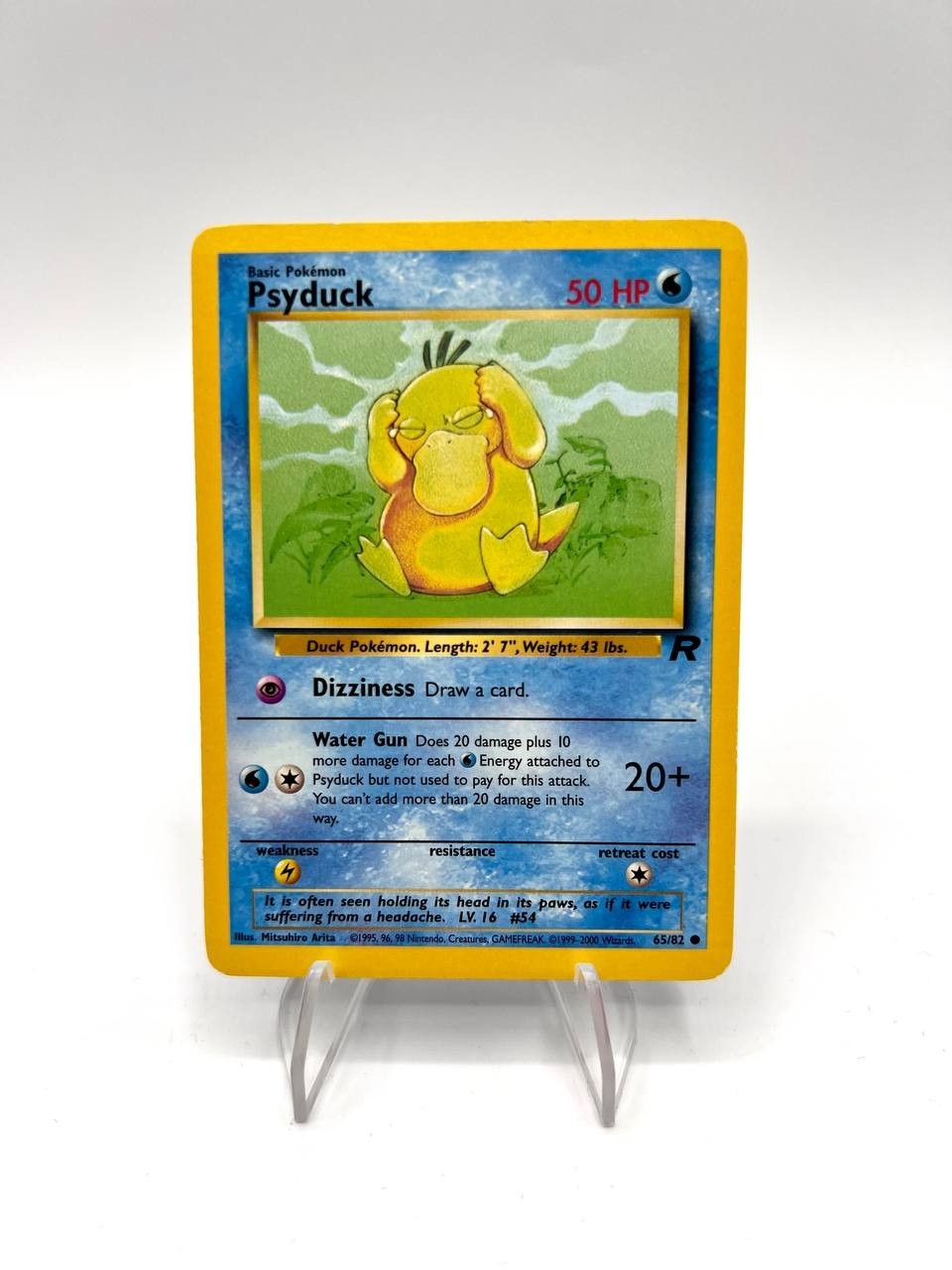 Pokémon-Karte Enton Team Rocket Set 65/82 Vintage Bespielt Englisch