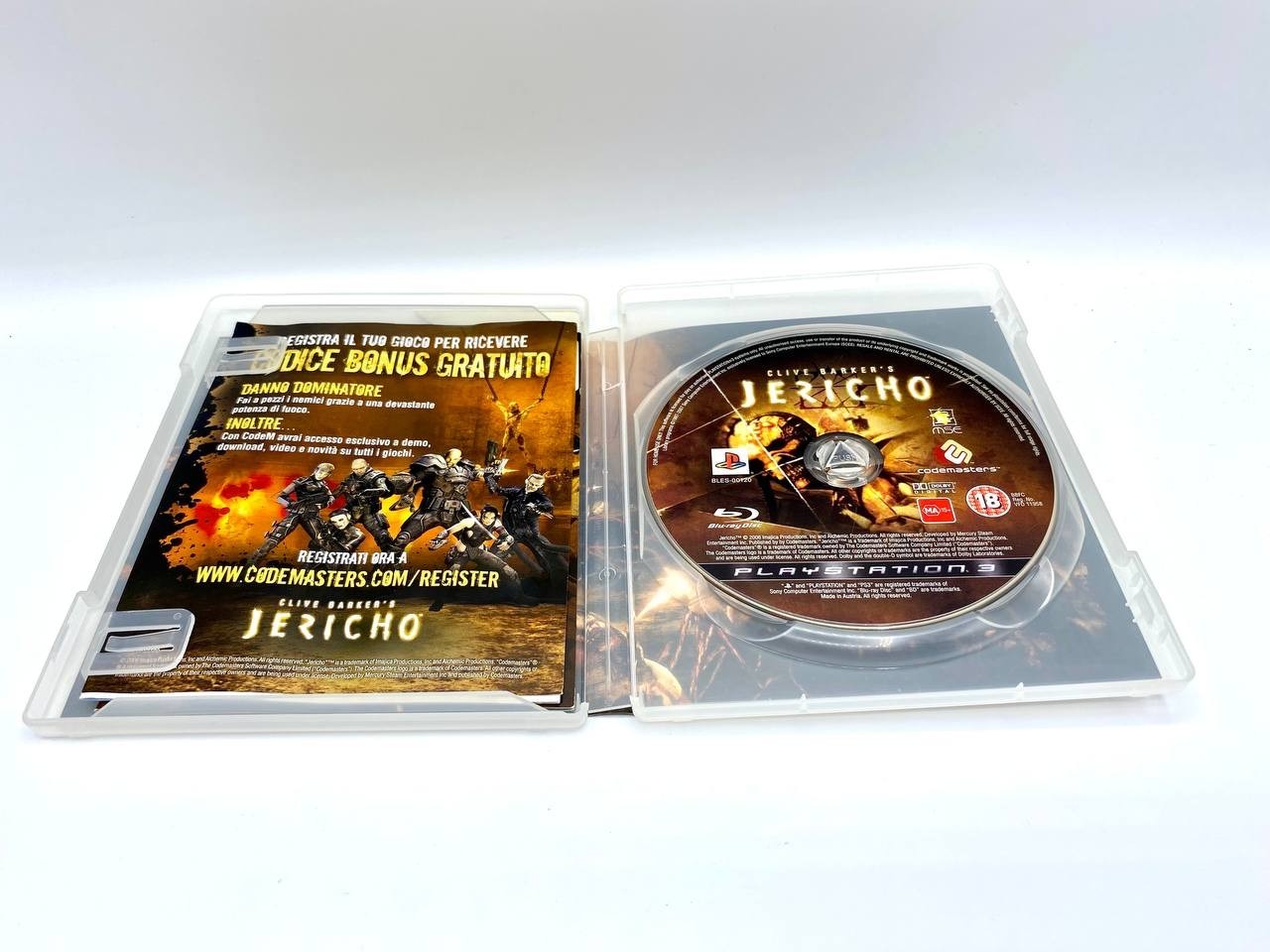 Clive Barker's Jericho Sony PlayStation Ps3 Completo funzionante Italiano