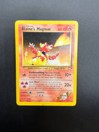 Carta pokemon Blaine's Magmar 37/132 set Gym Heroes Inglese Excellent Vintage