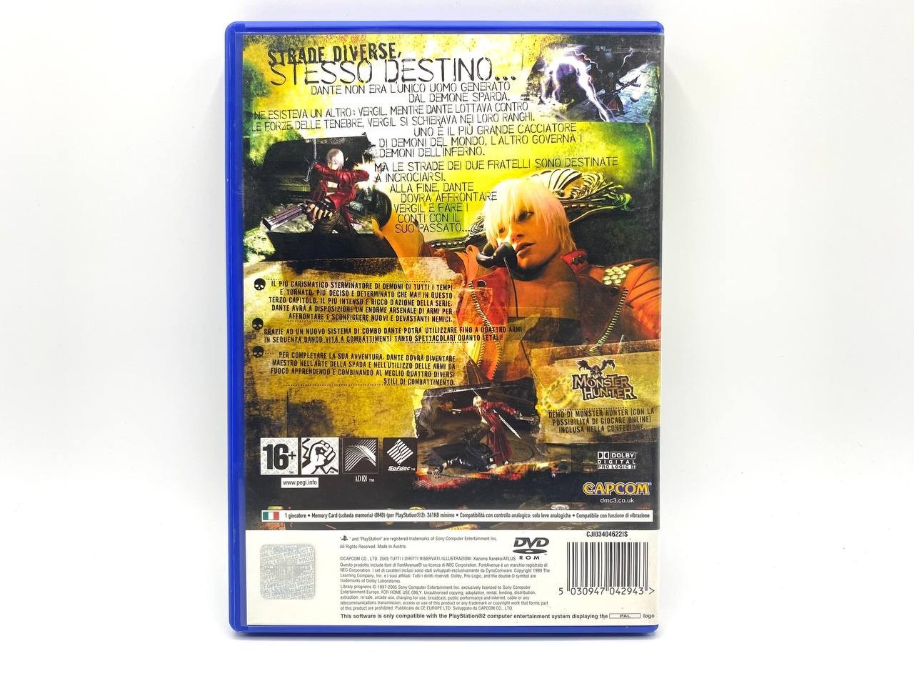 DEVIL MAY CRY 3 Ps2 Playstation 2 Completo funzionante Italiano + Demo