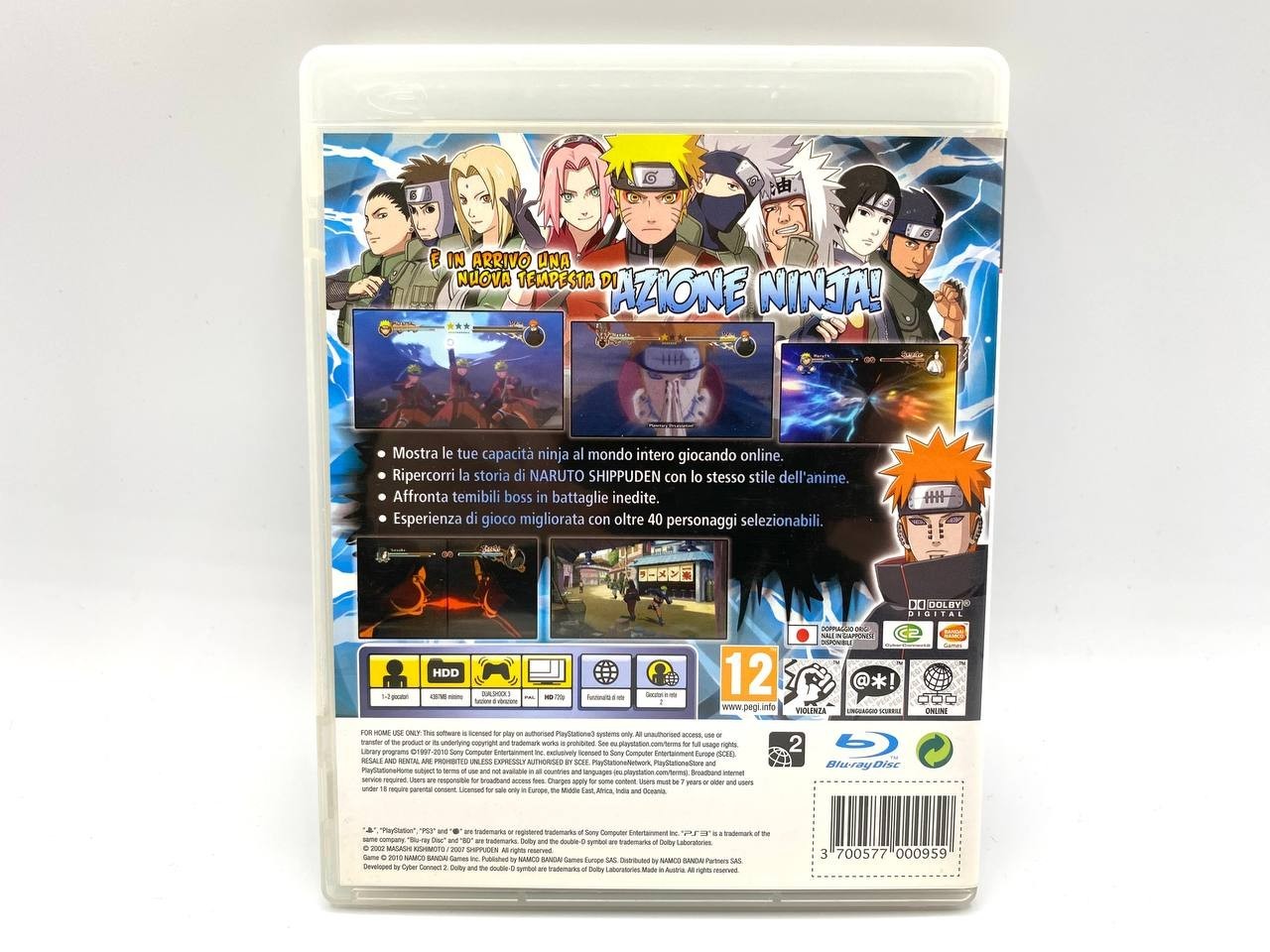 Naruto Shippuden Ultimate Ninja Storm 2 PS3 Playstation 3 ITALIANO ITA COMPLETO