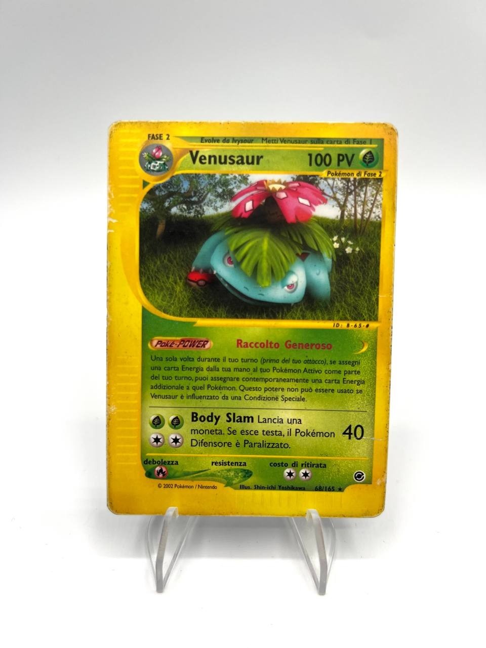Carta pokemon Venusaur 68/165 set Expedition No holo Poor vintage Inglese