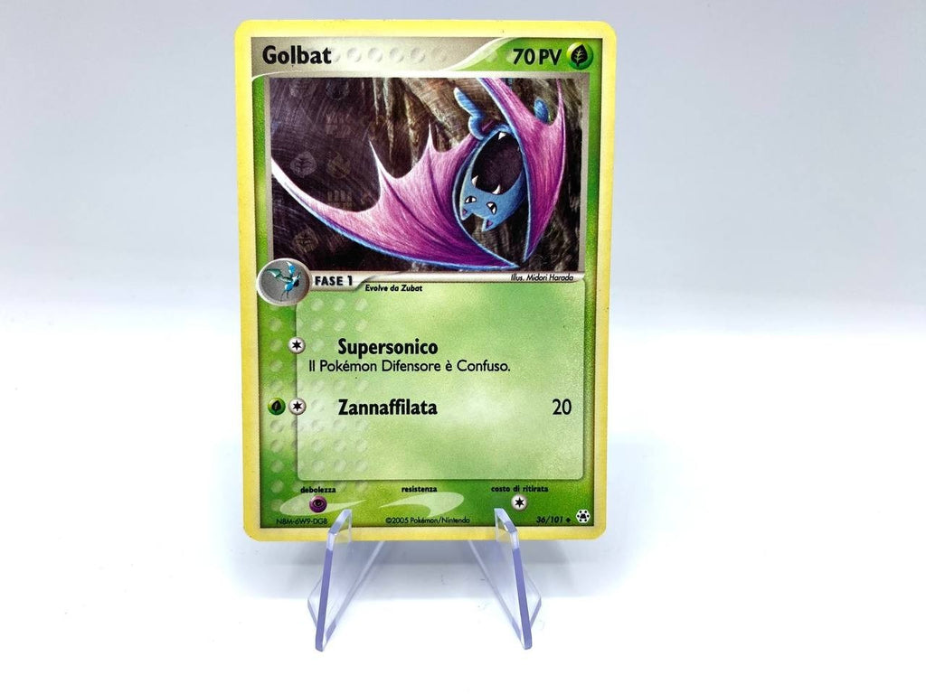 Pokemon Card Golbat EX set Hidden Legends Holo Uncommon 36/101 GOOD Italiano