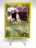 Carta pokemon Koga's Grimer 78/132 set Gym Challenge Vintage Inglese Good