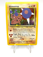 Carta pokemon Hitmontop Holo 3/75 set Neo Discovery Played Inglese Holo Vintage