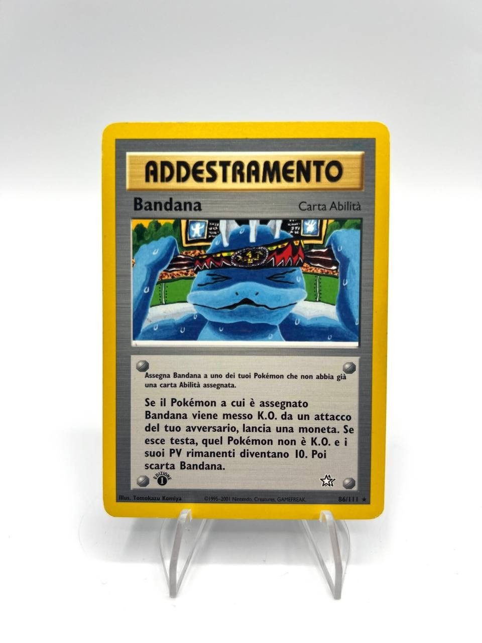 Carta pokemon BANDANA set NEO GENESIS 86/111 Italiano Excellent Vintage 1a ED