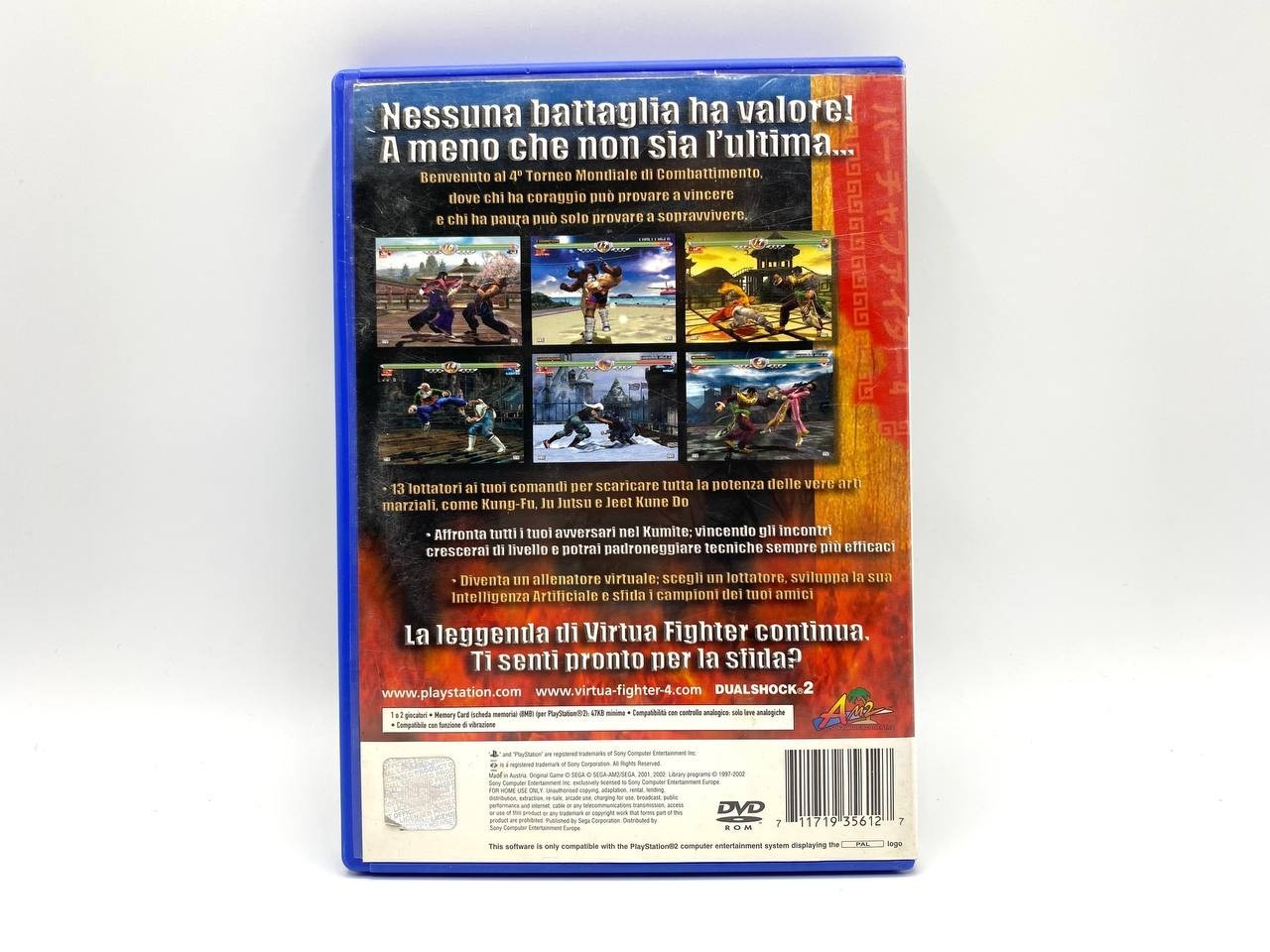 Virtua Fighter 4 Sony PlayStation PS2 2002 Completo funzionante Italiano