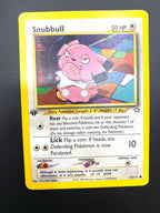 Carta pokemon 1st Edition Snubbull 74/111 set Neo Genesis Vintage Good Inglese