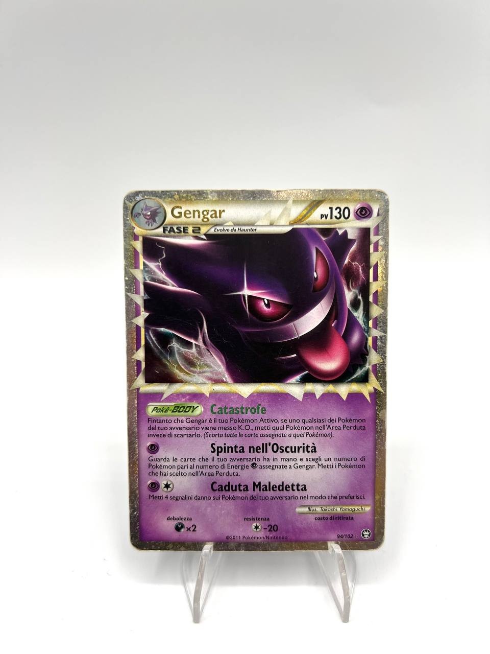 Carta pokemon Gengar set Battaglie Trionfali 94/102 Italiano Played Vintage holo