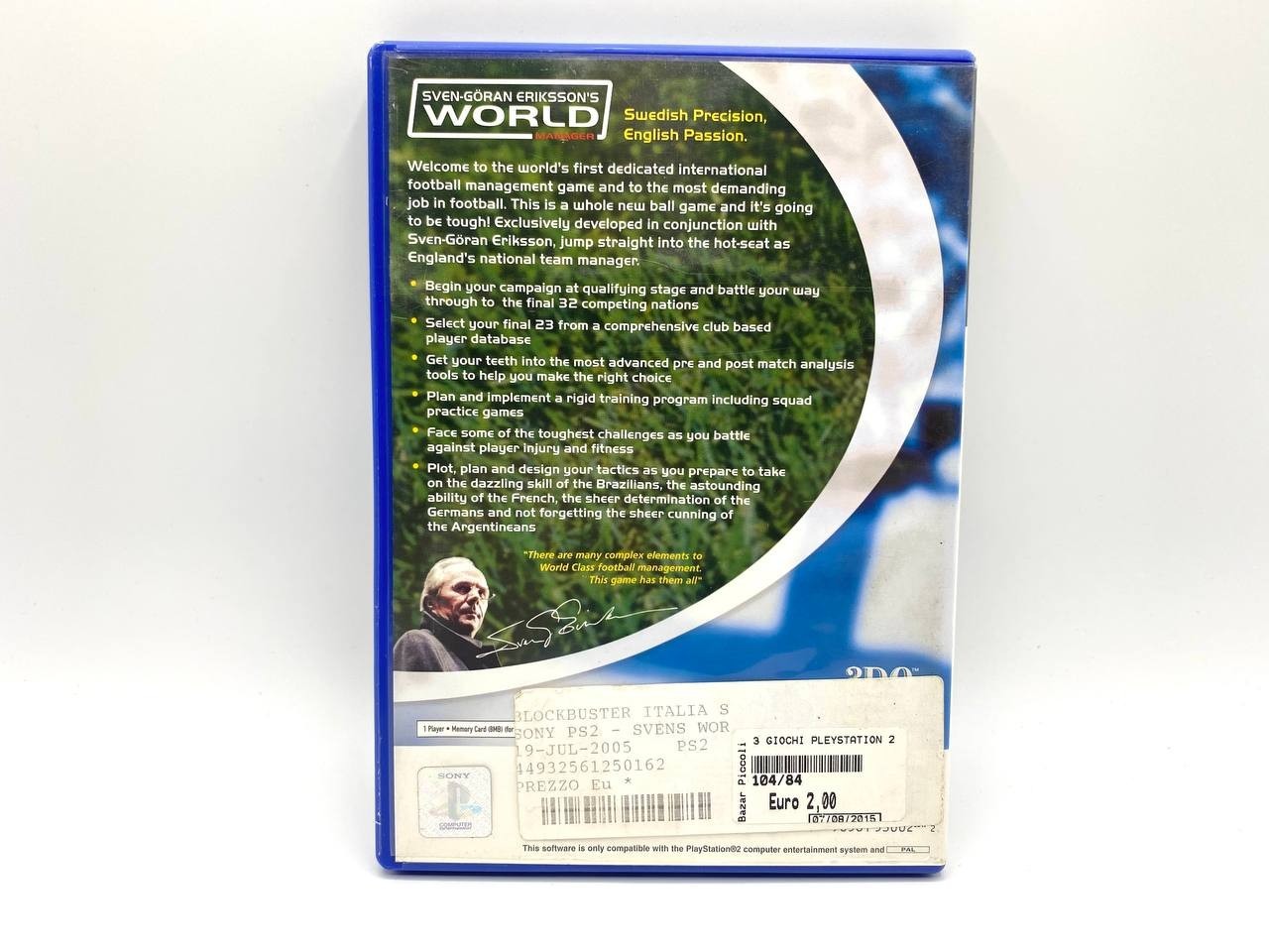 Sven Goran Eriksson's World Manager Sony PlayStation 2 Completo Inglese