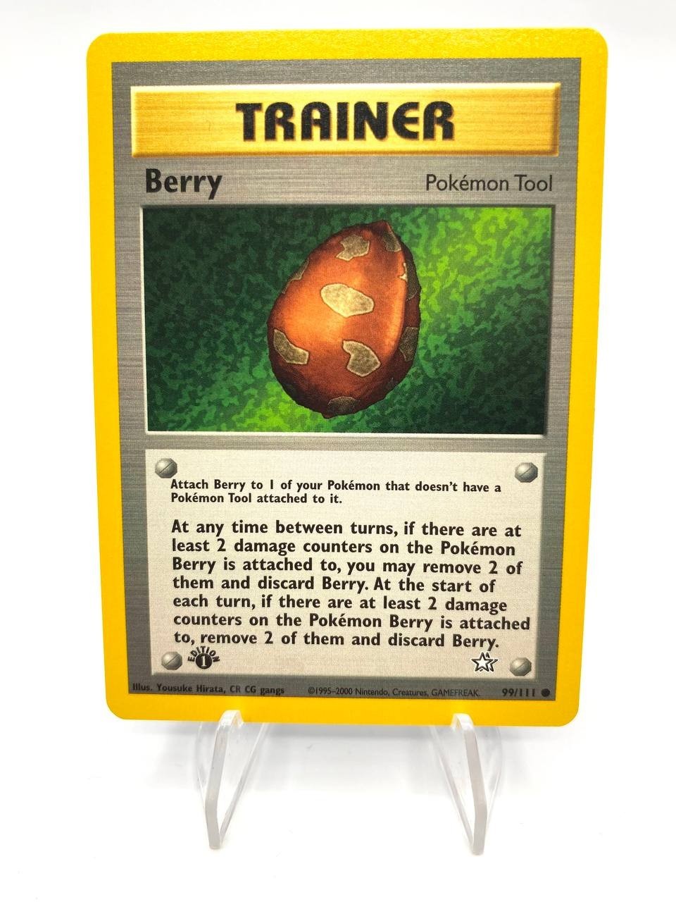 Carta Pokemon Trainer BERRY BACCA 99/111 set Neo Genesis Excellent Vintage