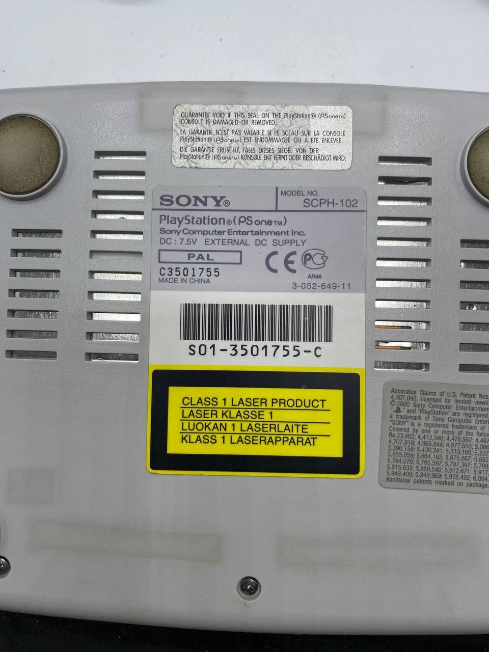 Console Sony PlayStation 1 PS One SCPH-102 PS1 Funzionante Controller Scatola