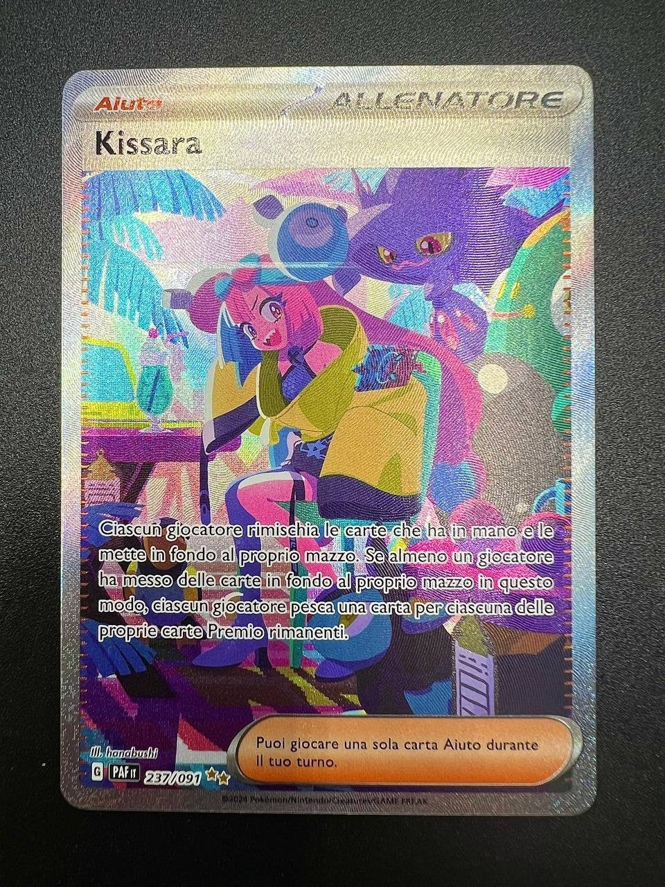 Carta pokemon KISSARA PAF 237/091 set DESTINO DI PALDEA Italiano Near mint Holo