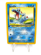 Carta Pokemon Totodile 81/111 set Neo Genesis 1st Edition ENG Excellent Vintage