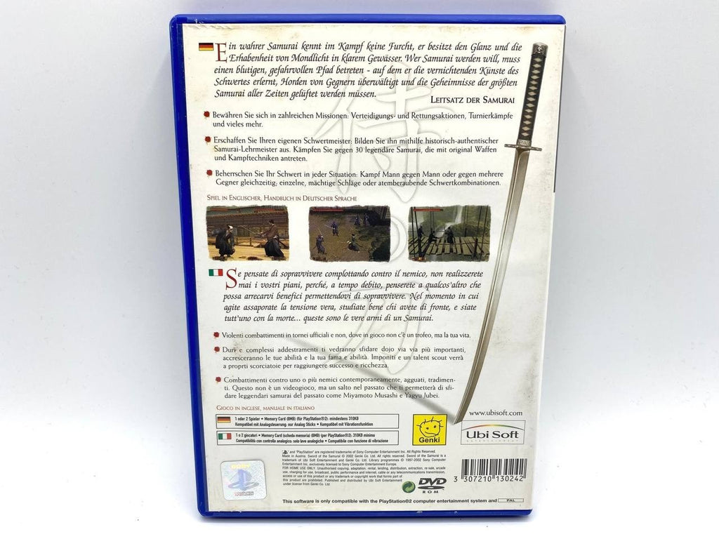 SWORD OF THE SAMURAI PS2 PAL SONY PLAYSTATION 2 ITALIANO ITA COMPLETO FUNZIONANT