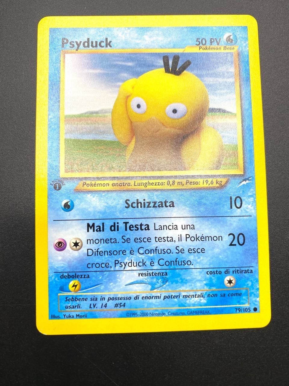 Carta pokemon Psyduck 79/105 set Neo Destiny 1a Edizione Italiano Excellent