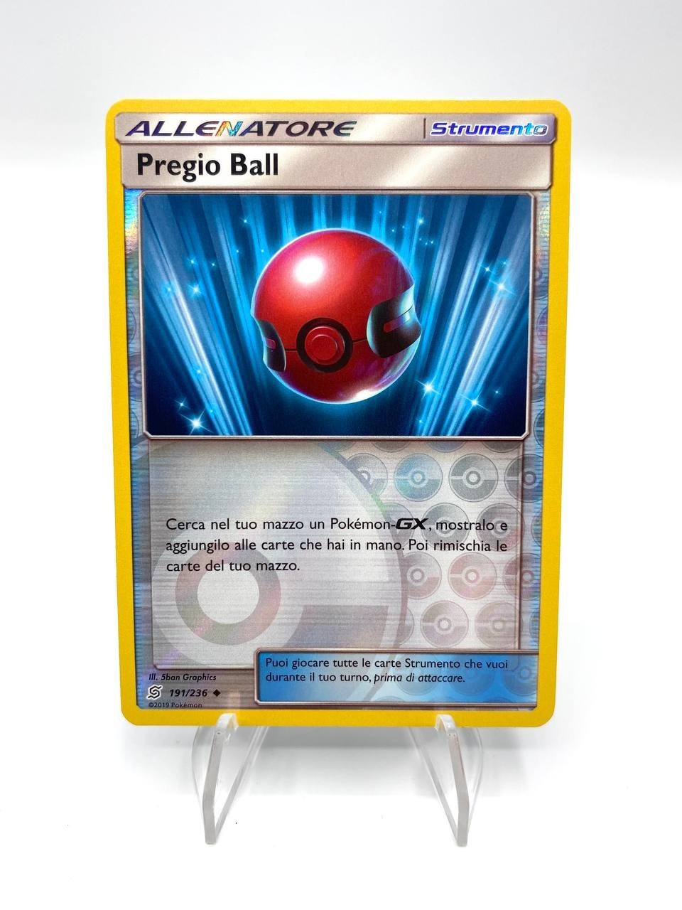 Carta Pokemon Pregio Ball set Sintonia Mentale 191/236 Holo reverse Italiano NM