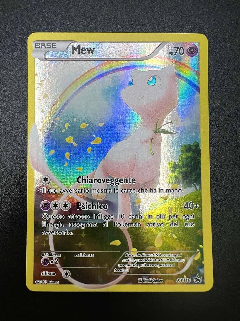 Carta Pokémon Mew XY110 holo Black Star Promo Italiano 2016 Excellent Full art