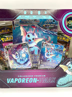 Pokemon Collezione premium Vaporeon V Max Italiano Sealed 5 bustine 1 spilla