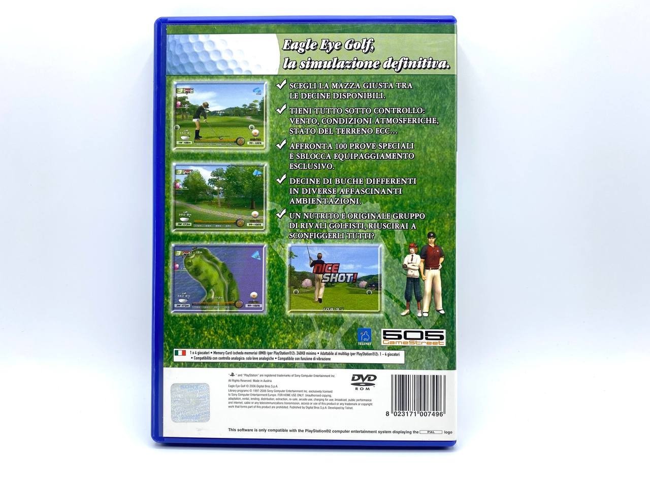 EAGLE EYE GOLF SONY PS2 PLAYSTATION PAL EU EUR ITALIANO COMPLETO Funzionante