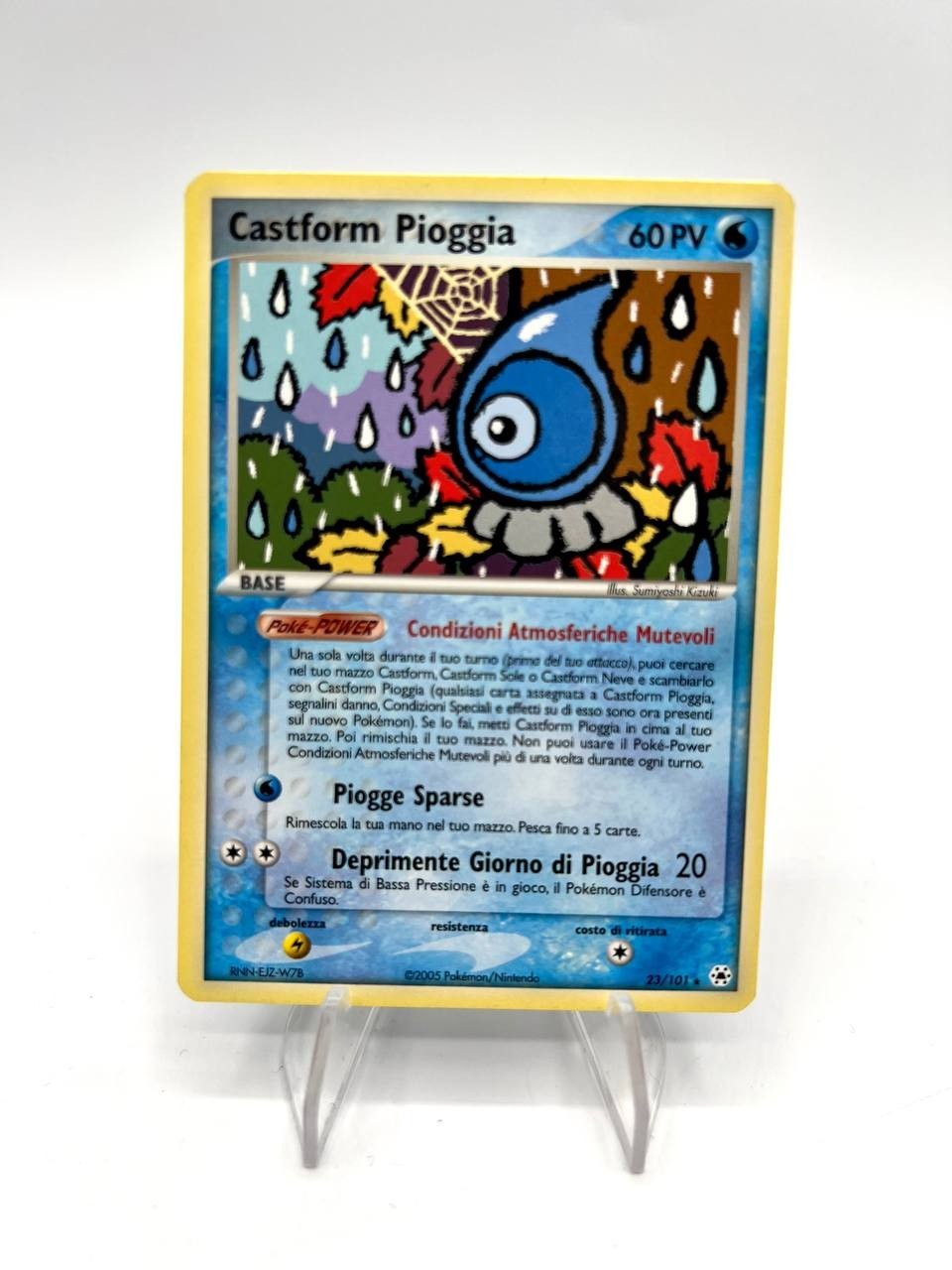 Carta pokemon Castform Pioggia 23/101 set Ex Leggende nascoste Italiano Vintage