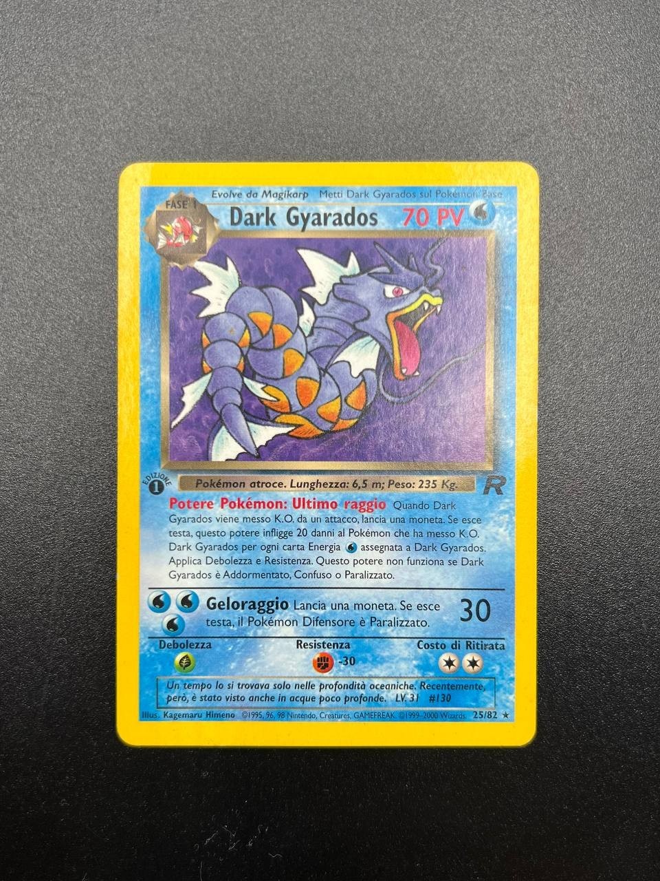 Dark Gyarados non Holo Team Rocket TR8/82 itslisno Prima Edizione excellent