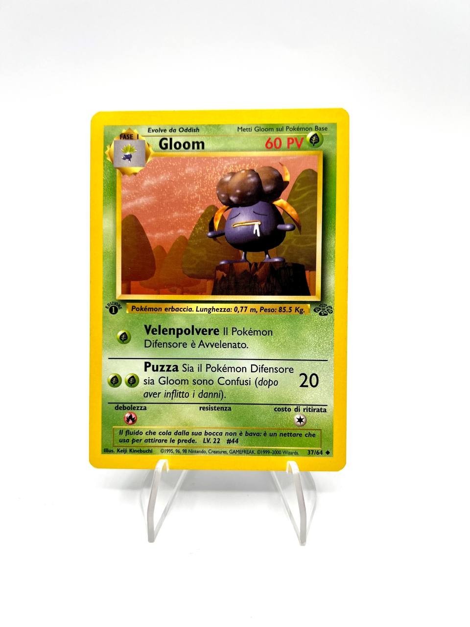Carta Pokemon Gloom 37/64 set Jungle JU Italiano 1a edizione Excellent vintage