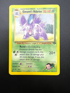 Carta pokemon Giovanni's Nidorino 45/132 Gym Challenge Inglese Played Vintage