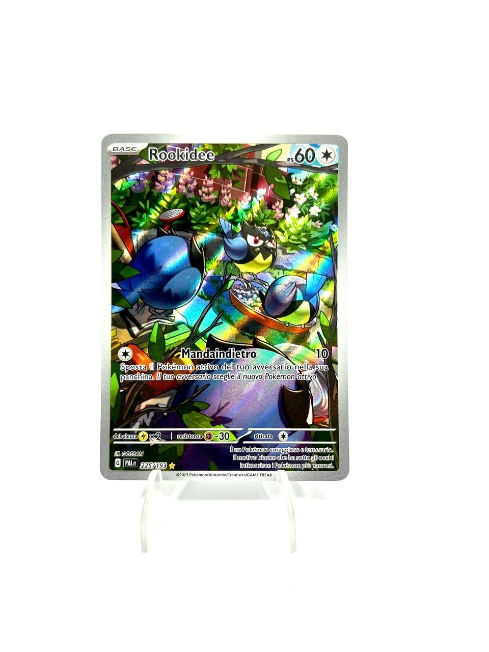Carta Pokemon Rookidee 225/193 PAL Evoluzioni a paldea Italiano Near mint Holo