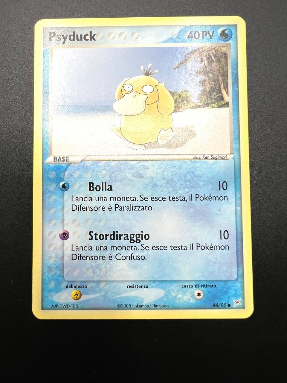 Carta Pokémon Psyduck 44/95 EX Team Magma vs Team Aqua no Holo ITA Near mint