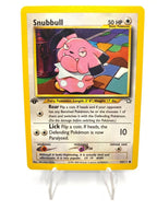 Carta pokemon 1st Edition Snubbull 74/111 Neo Genesis 2000 Vintage Excellent ENG
