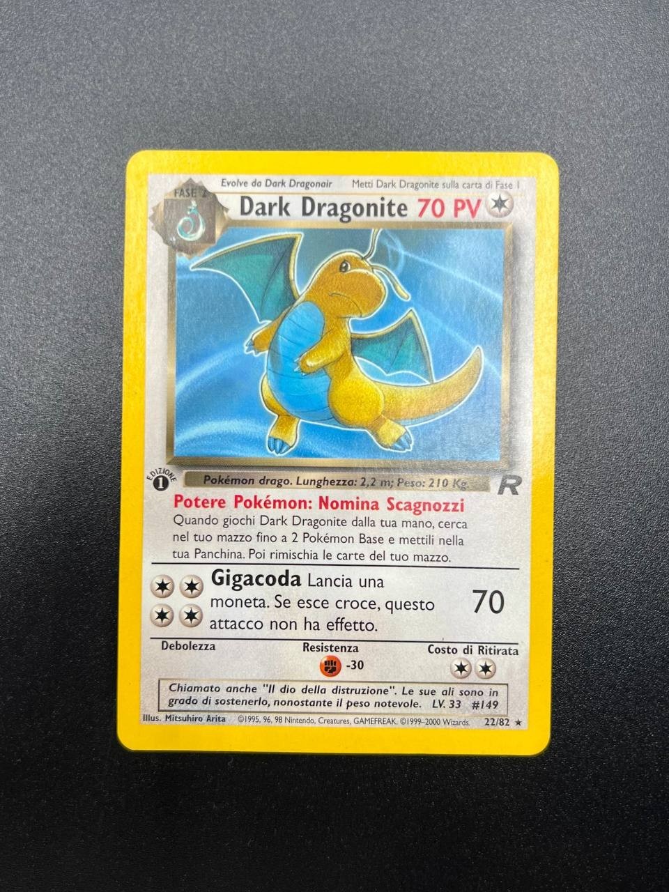 Pokemon Dark Dragonite 22/82 Team Rocket italiano near mint prima edizione