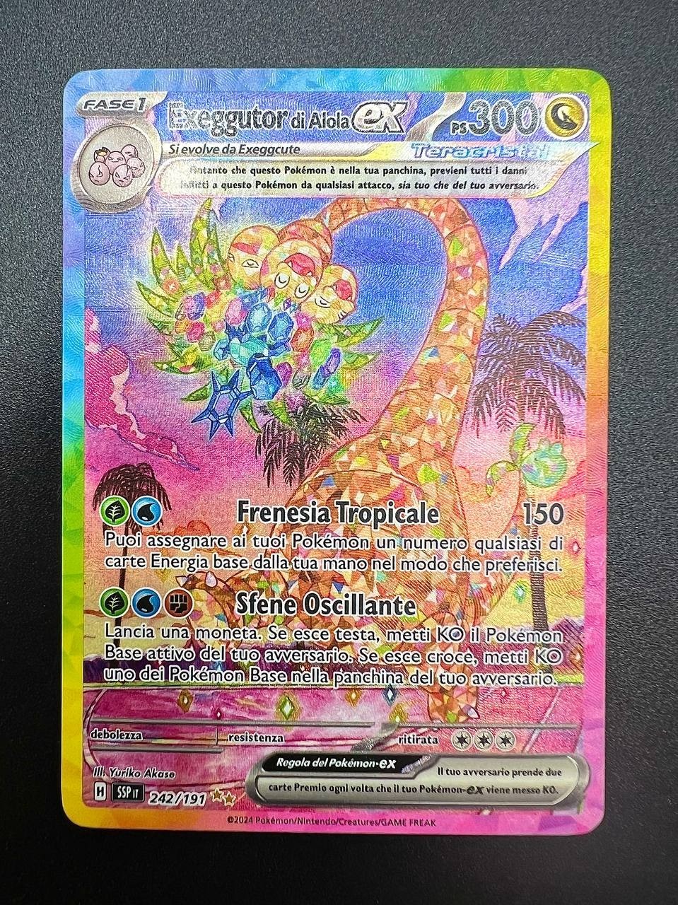 carta pokemon Exeggutor Di Alola SSP 242 italiano near mint alternative