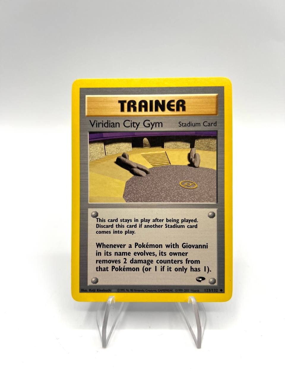 Carta pokemon Viridian City Gym 123/132 set Gym Challenge Inglese Vintage