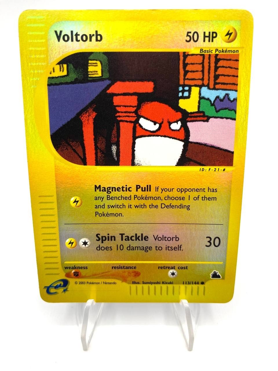 Carta pokemon Voltorb 113/144 set Skyridge Inglese Holo reverse Excellent ENG