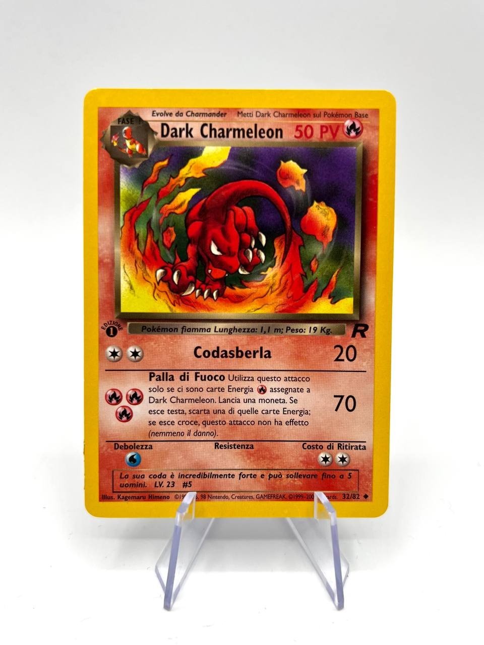 Pokemon Dark Charmeleon non comune 32/82 TR Team Rocket italiano good prima ed.