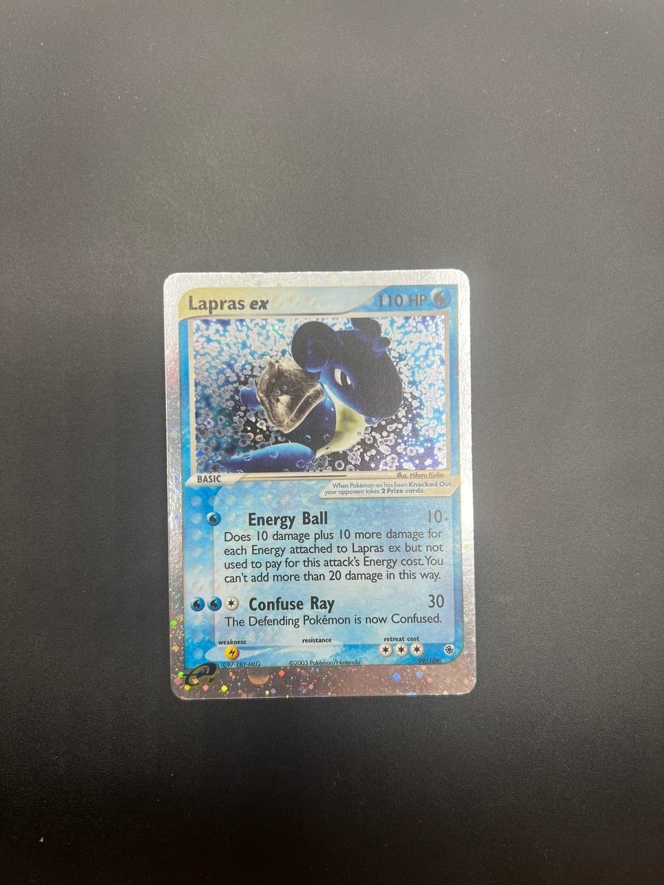 Carta pokemon Lapras ex 99/109 set Ruby & Sapphire Holo Excellent Inglese