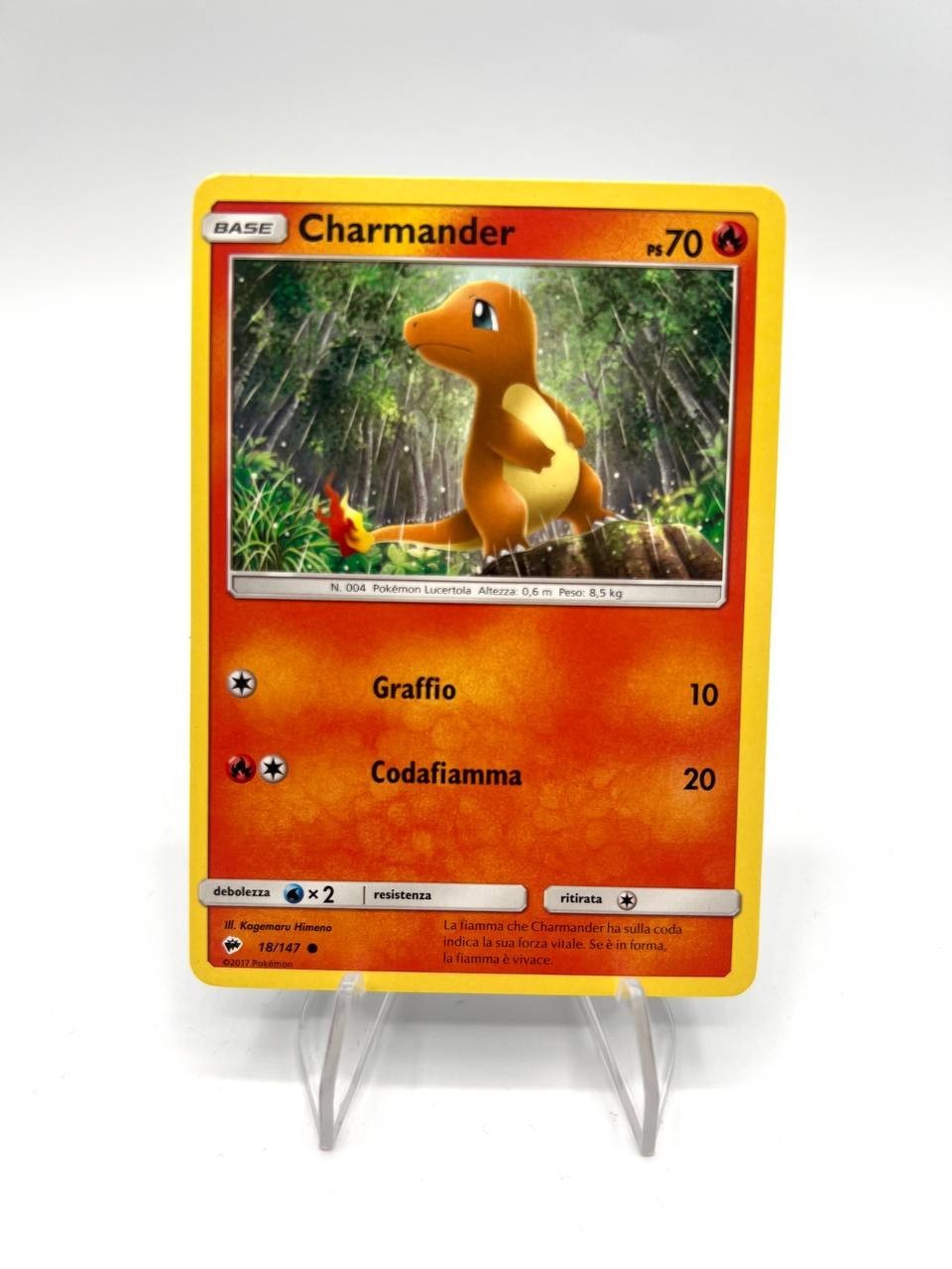 Carta Pokemon Charmander 18/147 Italiano set Ombre infuocate No holo Excellent