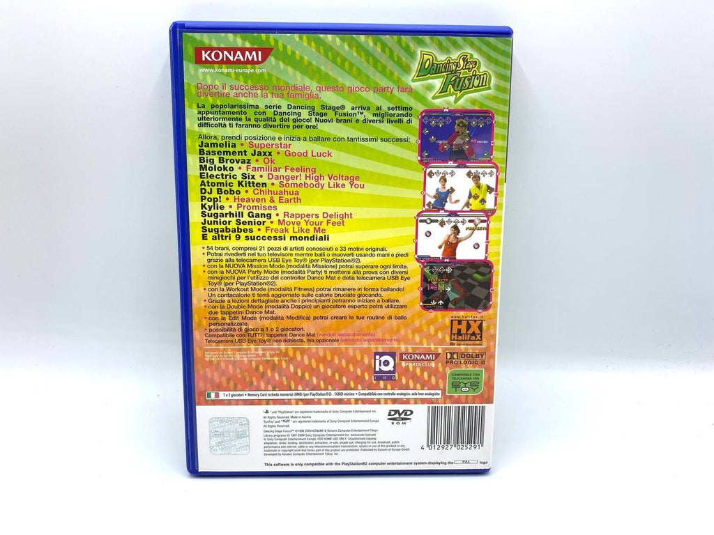 Dancing Stage Fusion Sony PS2 Playstation Completo Funzionante Italiano